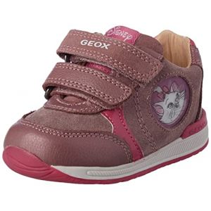 Geox Chaussures basses style running avec motif Les Aristochats et bride autoagrippante Rose - Taille 23