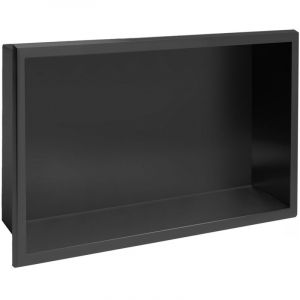 R&eacute;a Niche de salle de bain 30X45, noir mat