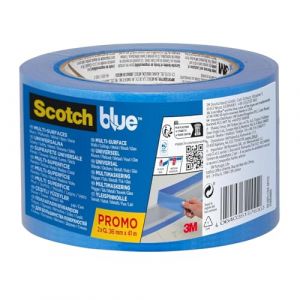 Image de ScotchBlue Ruban de masquage Multi-Surfaces, 36 mm x 41 m, 2 Rouleaux/Emballage, 70% PEFC, SGSCH-PEFC-COC-110078