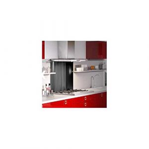 Itar - Fond de hotte verre - D&eacute;cor : Noir - Largeur : 600 mm