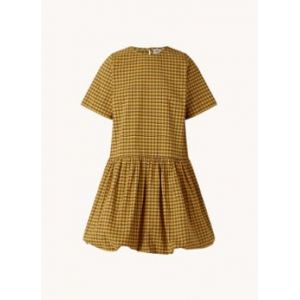 Image de Levi's Robe courte à manches courtes et imprimé à carreaux Jaune - Taille 38