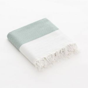 Serviette de plage en coton avec franges à rayures 90x180cm
