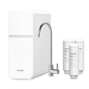 Philips Système de MICROFILTRATION Water, goût de l'eau, filtre longue durée, design compact et installation facile