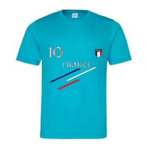 Maillot De Foot Enfant "Style France" - T-Shirt De Sport Unisexe Respirant
