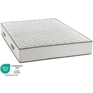 Deko Dream Matelas 140x200 cm - 580 ressorts ensachés - 7 zones de confort - 24 cm Détente