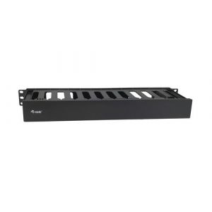 Equip 327318 Panneau de Gestion des c&acirc;bles pour Montage en Rack Noir 48,3 cm