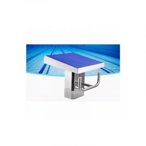 M&eacute; Platefor de d&eacute;marrage de piscine HD, bloc de d&eacute;marrage - antid&eacute;rapante, acier inox, fibre de verre, 50 x 50 x 47 cm