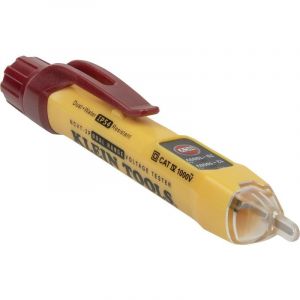 KLEIN TOOLS Testeur de tension sans contact 12-1000 V AC, 2 plages de mesure, Compact, Léger, Jaune