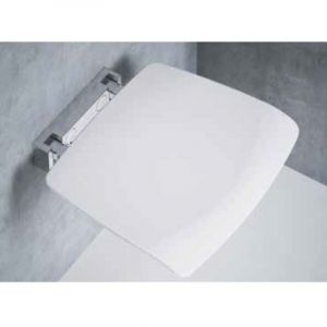 Image de Novellini Siège escamotable murale blanc pour douche SED02QFM-A