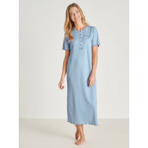 Daxon Robe by - Chemise de nuit longue coton