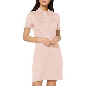 Lacoste Robe polo slim courte piqué stretch Rose