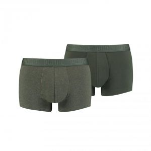 Puma Lot de 2 boxers ceinture elastique - Vert