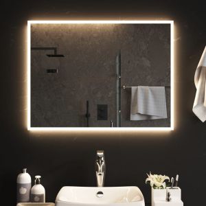 Image de VidaXL Miroir de salle de bain à LED 80x60 cm