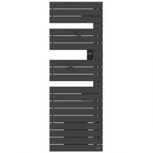 Atlantic Sèche-serviettes connecté Nefertiti avec soufflerie mât à droite 1750W anthracite - 850075