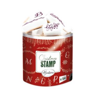 Aladine Tampons mouss Creative Stamp Alphabet de Noël 54 pcs