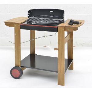 Image de Somagic Autan - Barbecue charbon de bois avec chariot