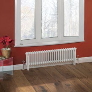 Hudson Reed Radiateur horizontal style fonte Windsor 30 cm x 119,3 cm x 10,5 cm