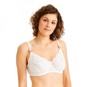 Soutien-gorge grand maintien blanc Aventure - Pomm'Poire