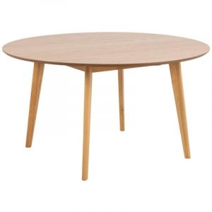 Hellin Table &agrave; manger ronde en bois D140 - leta