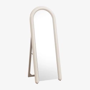 Miroir sur pied 60x160 cm en MDF Nurevi Tapioca Beige