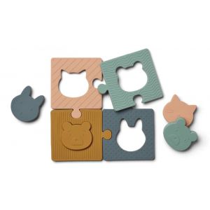 Liewood Puzzle en silicone Bodil Multi mix (8 pièces)