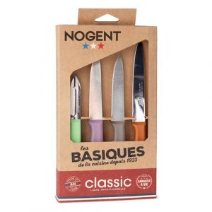 Nogent 3 etoiles Coffret de 3 couteaux et un &eacute;plucheur 00098v