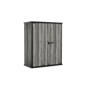 Keter Armoire jardin r&eacute;sine haute Signature 1400 L &ndash; gris