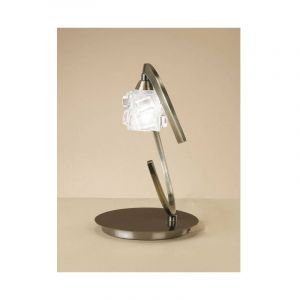 Diyas Lampe de Table Ice 1 Ampoule G9 ECO, laiton antique