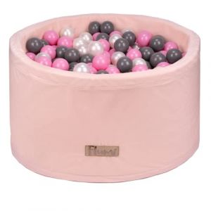 Flumi Personnalisé Piscine a Balle pour Bébé à partir de 1 an - Fosse à Boules pour Enfants 90x40cm, Balles ? 7cm - Produit Européen - Oeko-TEX et CE Certifiée -