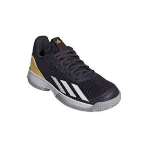 Adidas Courtflash Tennis Shoes Chaussures, Aurora Black/Cloud White/Spark, 28.5 EU