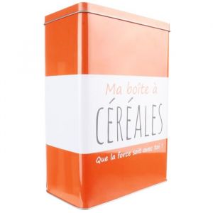 Image de Ma boîte à Céréales 17,4x9,3x24,1 cm Orange et blanc