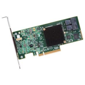 LSI Logic 9300-8I SGL (LSI00344) - Carte contr&ocirc;leur SAS 9300-8I SGL 12Gb/s SATA+SAS, PCIe3.0 HBA 8 ports int.