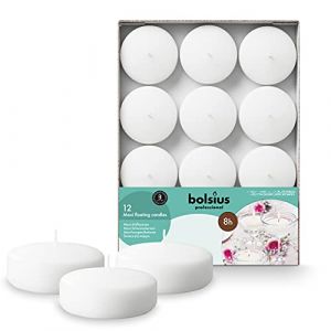 Bolsius Maxi bougies flottantes, Blanc