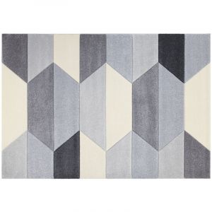 Image de Miliboo Tapis design gris 160 x 230 cm NAVETTE