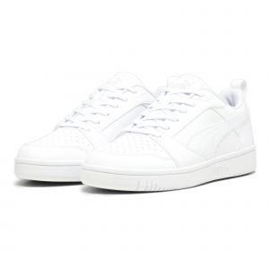 Puma Mixte Rebound V6 Low Basket, Blanc Froid Gris Clair, 44.5 EU