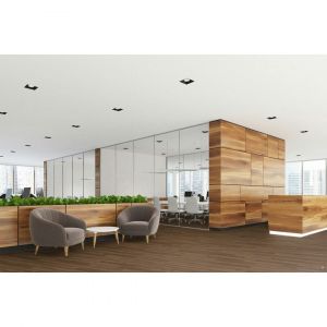 Deladeco Lames pvc clipsables Harper i Noyer 18x120 - Dimensions:18x120 - Noyer -2.16 m2 - Noyer