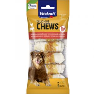 Vitakraft CHEWS Poulet à l'os attaché charcuterie S 5 pièces 70 g
