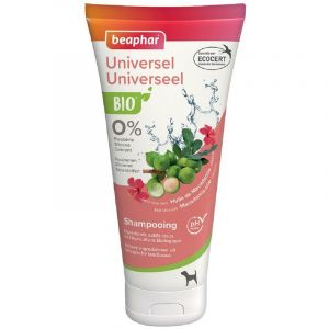 Beaphar Shampooing bio pour tous type de pelage - huile de macadamia & extraits naturels d'hibiscus - 200 ml