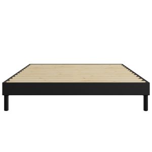 Hypnia Sommier à Lattes en kit bois Anthracite 120x190