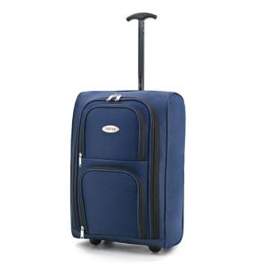 Tortue Valise Cabine 48 cm Souple L&eacute;g&egrave;re &agrave; 2 roulettes Bagage &agrave; Main Approuv&eacute; en Cabine en Tissu Oxford 600D 32 L, Bleu