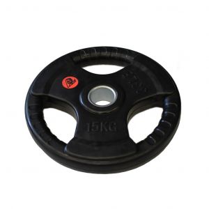 Lot de 2 disques de musculation Olympique avec poignées Fit & Rack 15 kg