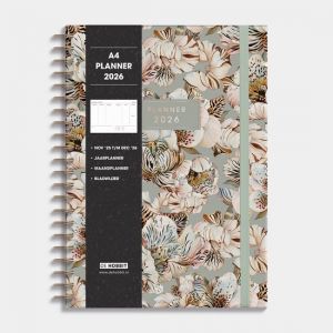 Hobbit - Agenda A4 2026 - A4 (21 x 29,7 cm) - 1 semaine sur 2 pages - Couverture rigide - Tiger Lily