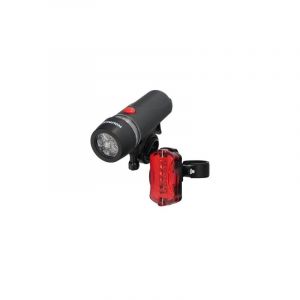 Wolfpack LINEA PROFESIONAL 19042045 Kit d'éclairage LED Avant et arrière pour vélo/Trottinette Fonctionnement à Piles