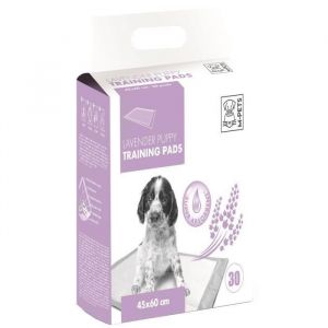 M pets Tapis d'apprentissage Lavender 30 pièces 45 x 60 cm pour chiot