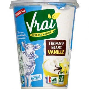 Vrai bio Fromage blanc brebis bio vanille