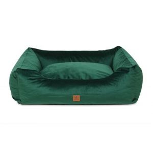 Animood Lit Pour Chien Alex Taille : M, Couleur : Vert, Matière : Welur Neuf