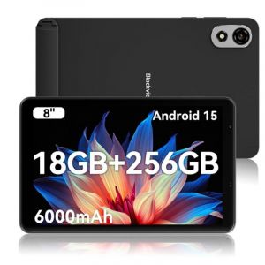 Blackview Tablette Zeno 1 8" HD 90 Hz 6 Go 256 Go WiFi/4G 6000 mAh Android 15 Noir