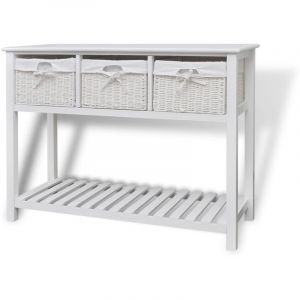 Image de Buffet bahut armoire console meuble de rangement de rangement blanc 4402304