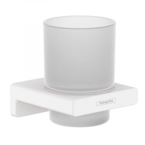 Hansgrohe Porte-verre blanc mat AddStoris