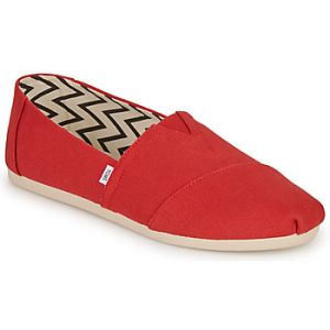 Toms Alpargata en Coton recyclé, Mocassin Plat Homme - Rouge - 41 EU